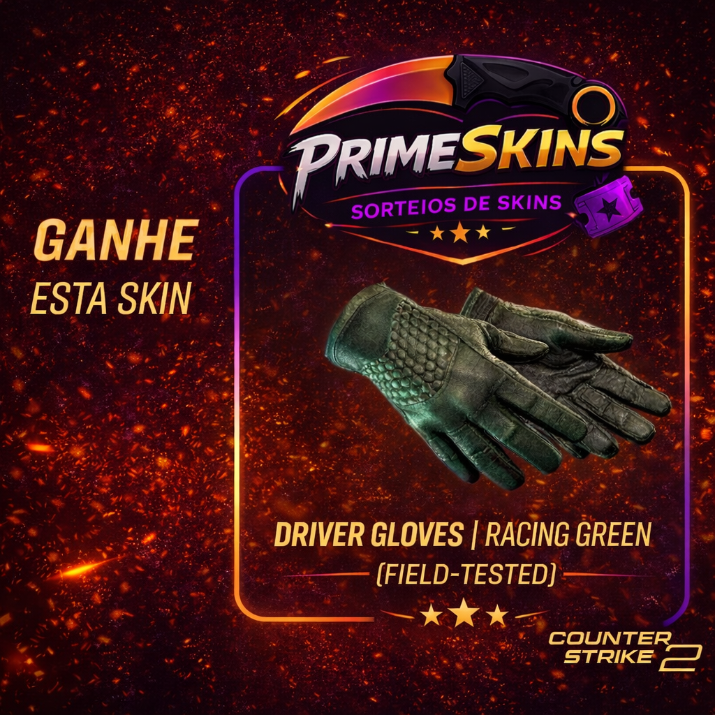 200 NÚMEROS LUVAS DE PILOTO | VERDE RACING (TESTADA EM CAMPO)